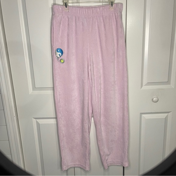 Fabletics x Vanessa Hudgens Terry Towel Wide Leg Size XL Pink Sweatpants Limited - Picture 1 of 8